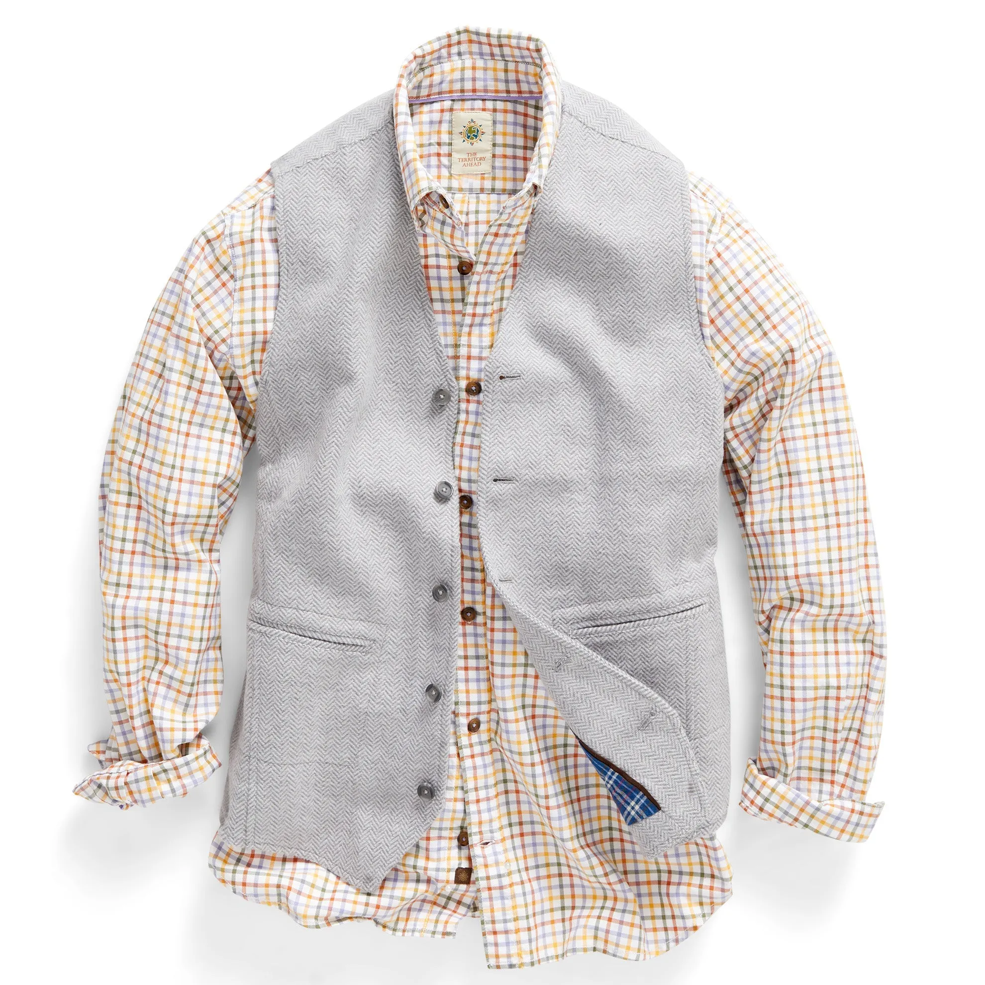 Back East Herringbone Vest - Tall