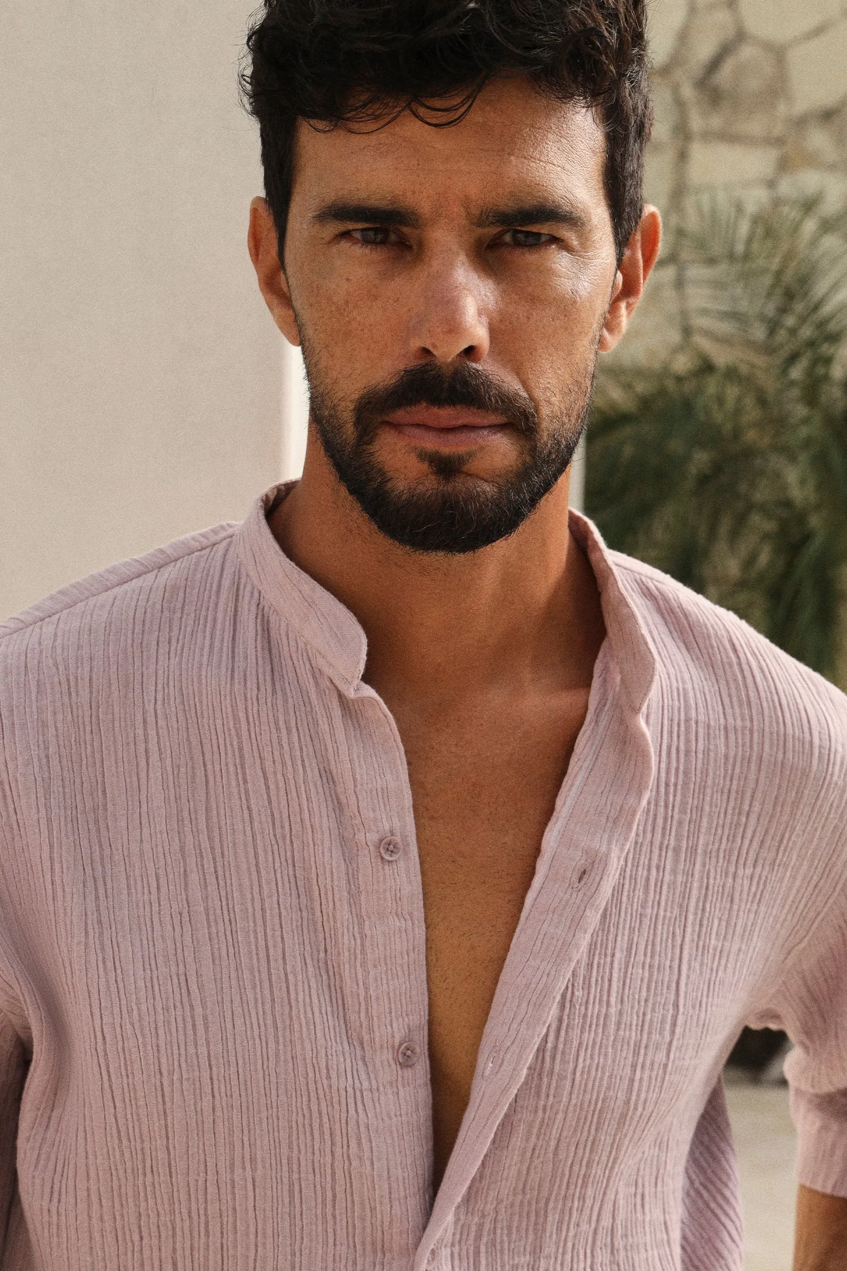 Bali Shirt- Man (Lavender Mist)