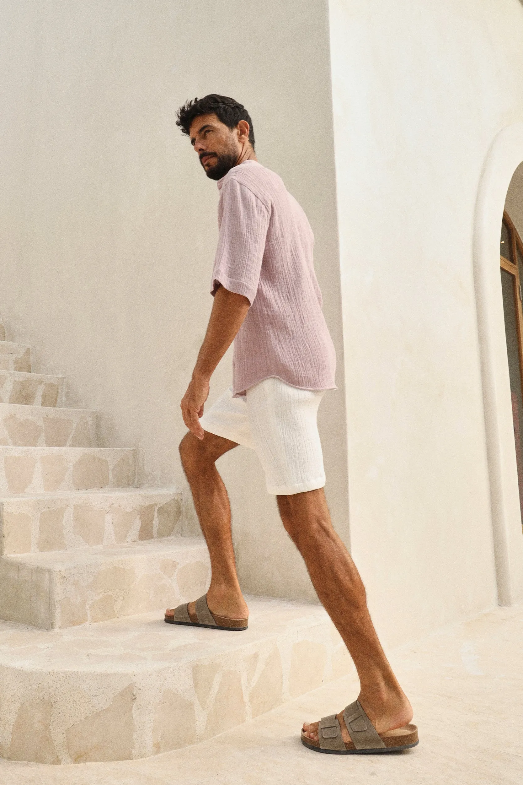 Bali Shirt- Man (Lavender Mist)