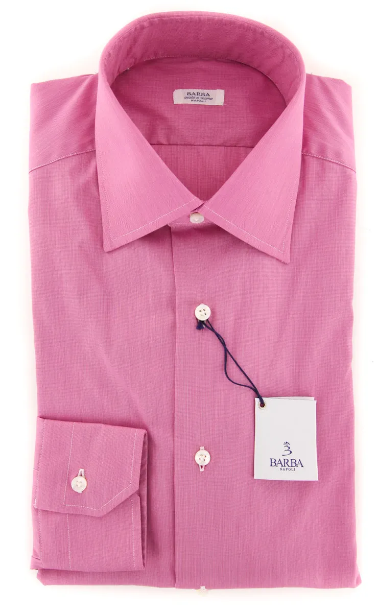Barba Napoli Pink Shirt - Slim