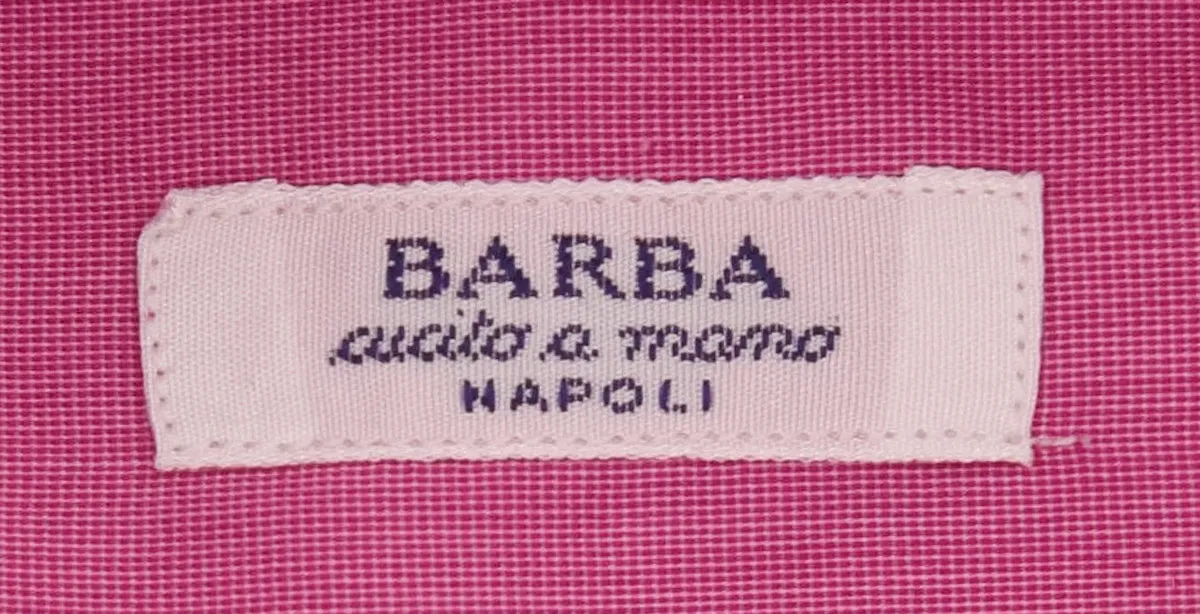 Barba Napoli Pink Shirt - Slim