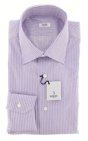 Barba Napoli Purple Shirt - Slim - 15.5 US / 39 EU