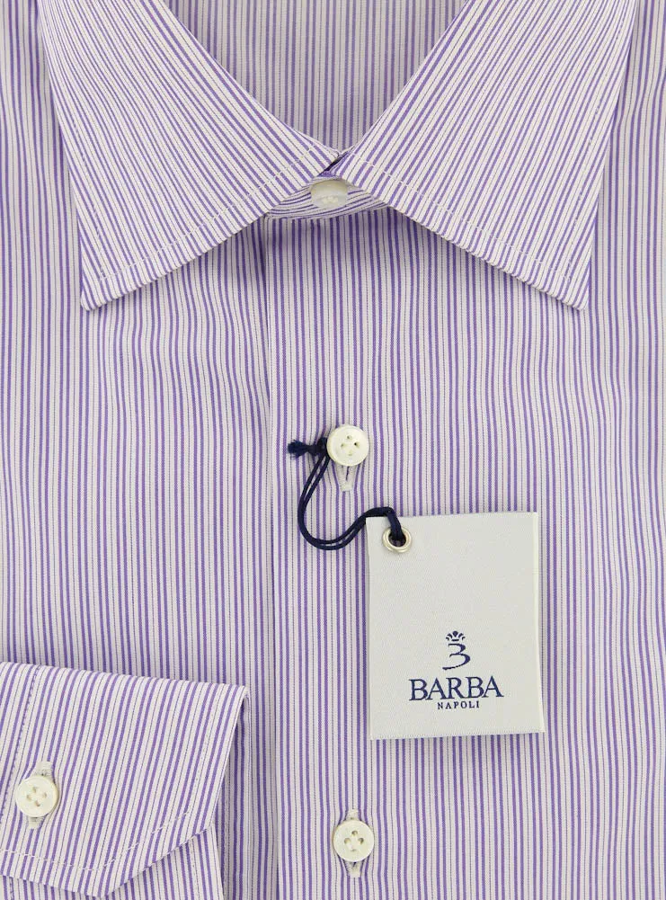 Barba Napoli Purple Shirt - Slim - 15.5 US / 39 EU