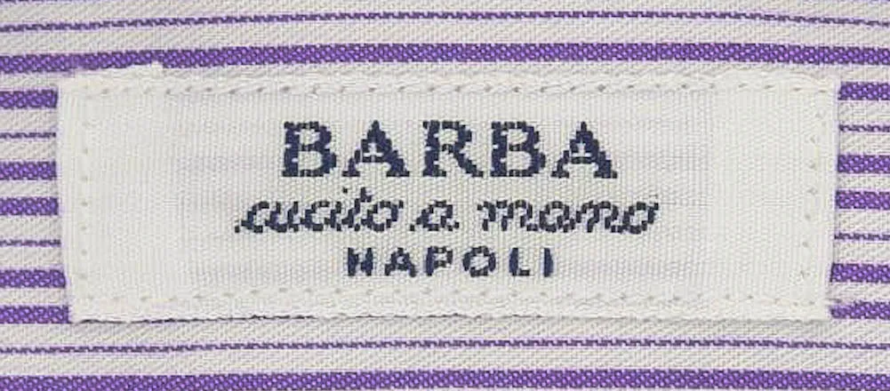 Barba Napoli Purple Shirt - Slim - 15.5 US / 39 EU