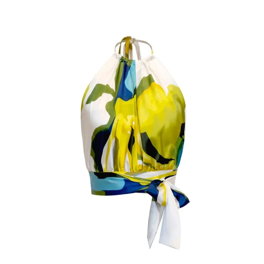 Bardot Top - Silk Charmeuse - Verde Khaki