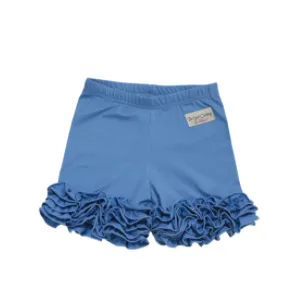 Be Girl Clothing Blue Bubblegum Ruffled Shorties