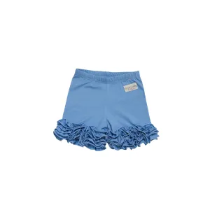 Be Girl Clothing Blue Bubblegum Ruffled Shorties