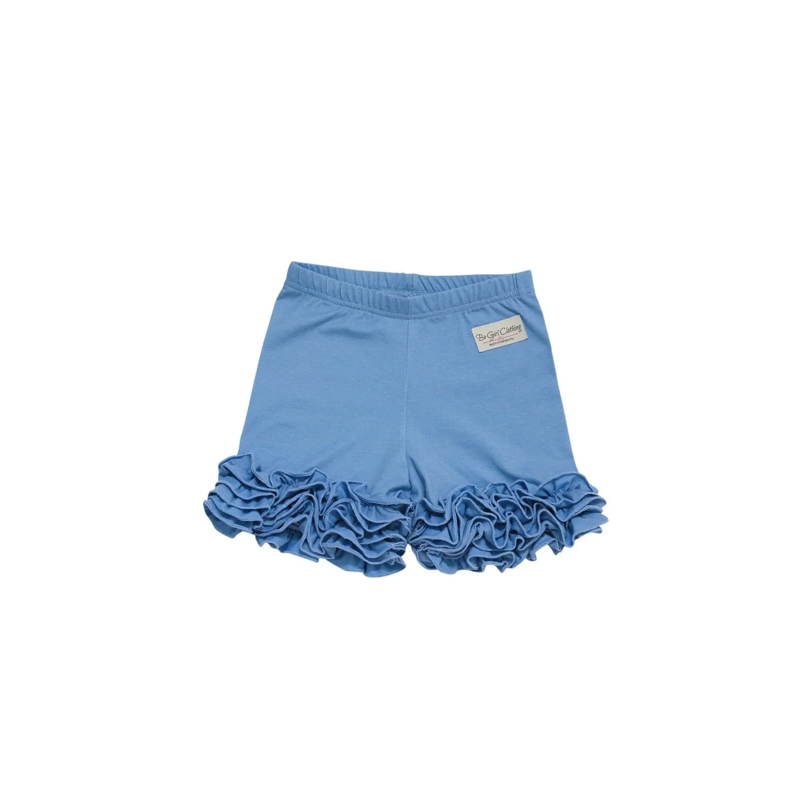 Be Girl Clothing Blue Bubblegum Ruffled Shorties