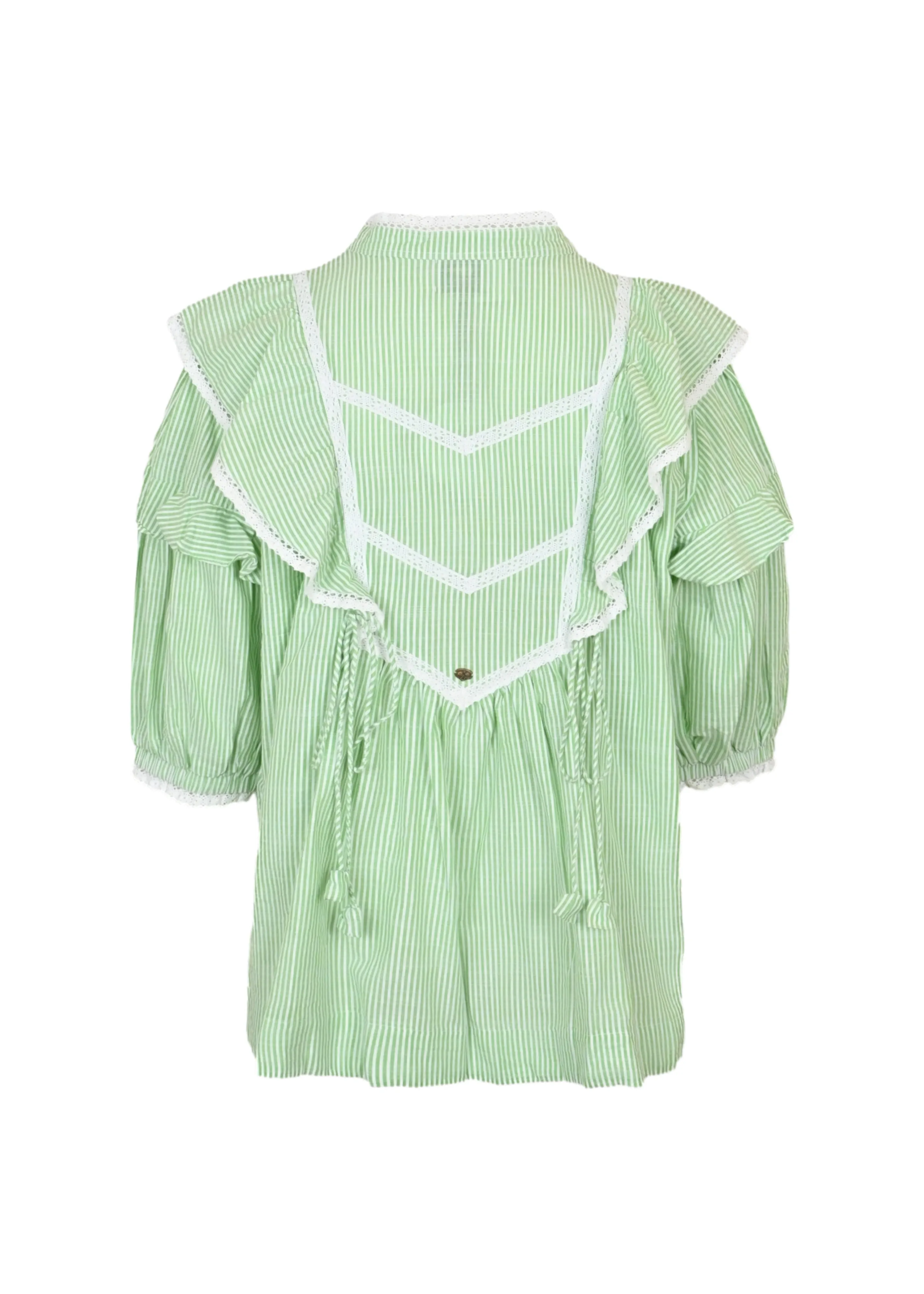 Bellatrix Blouse Seersucker Green Apple