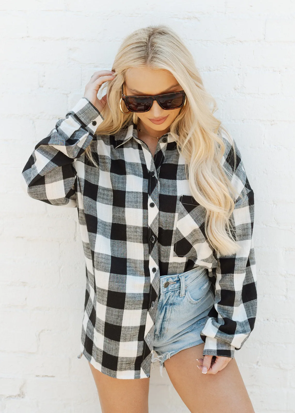 Black & Cream Checkered Comfort Flannel