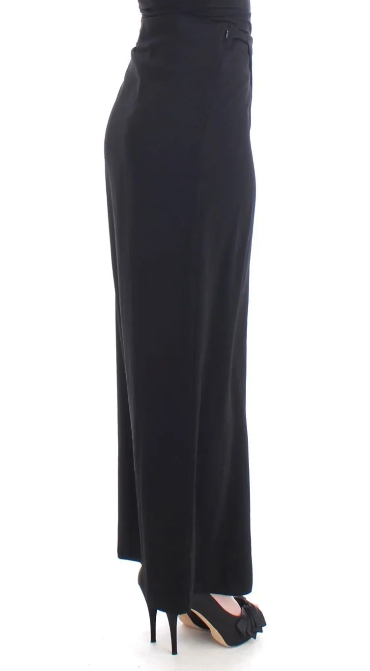 Black full length maxi skirt