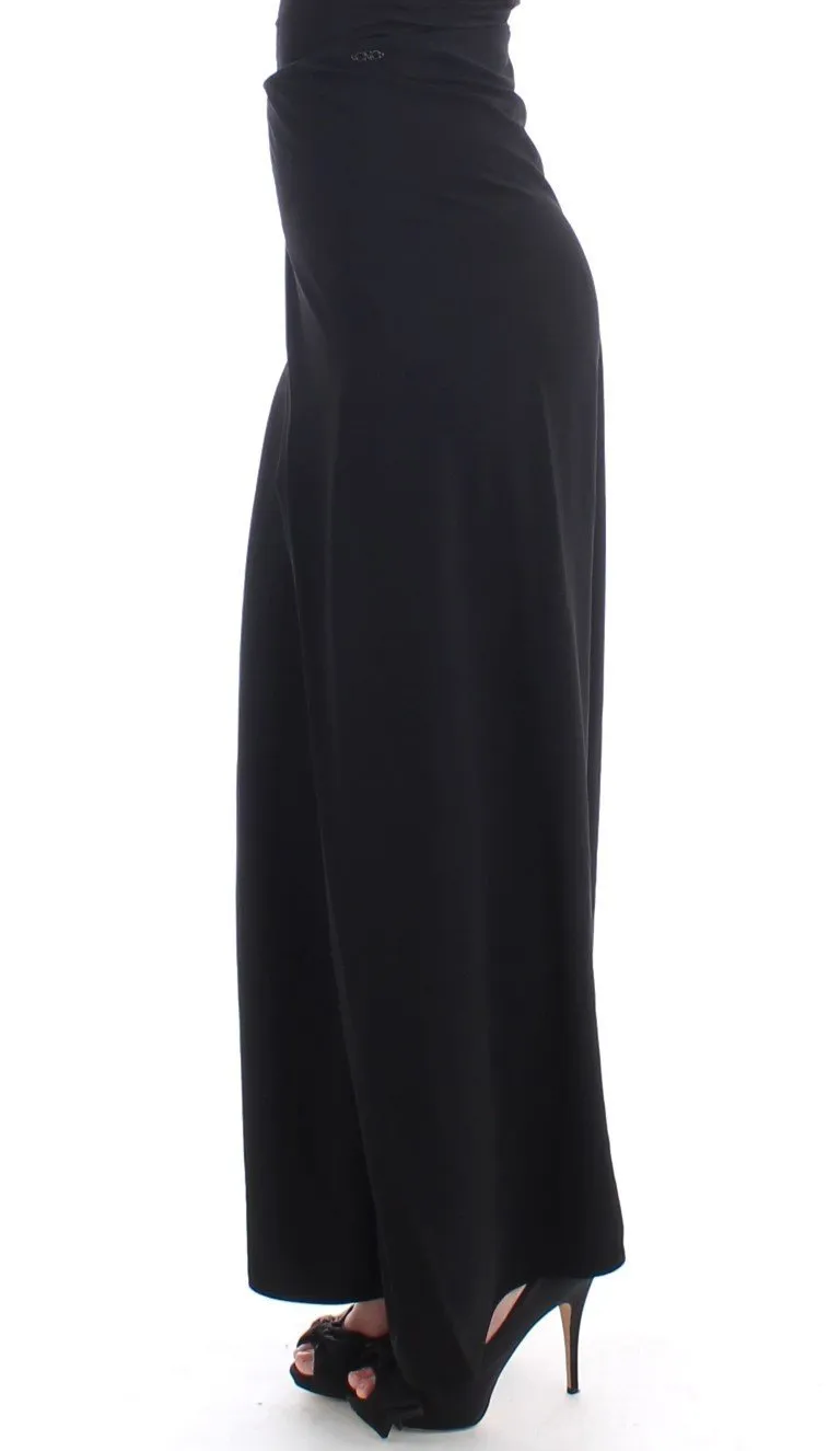 Black full length maxi skirt