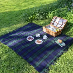 Blackwatch Plaid Picnic Blanket