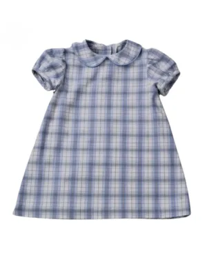 Blue & Tan Plaid Float Dress
