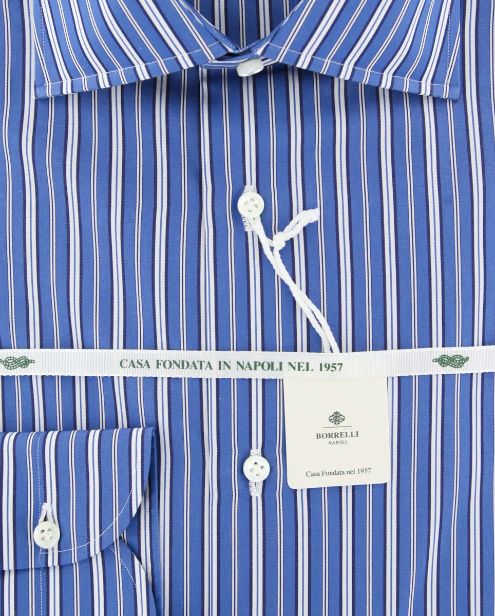 Borrelli Blue Shirt - Slim