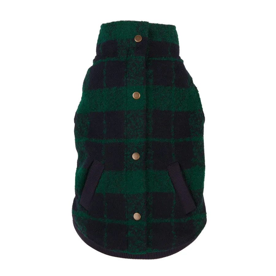 Boucle Jacket - Green/Navy