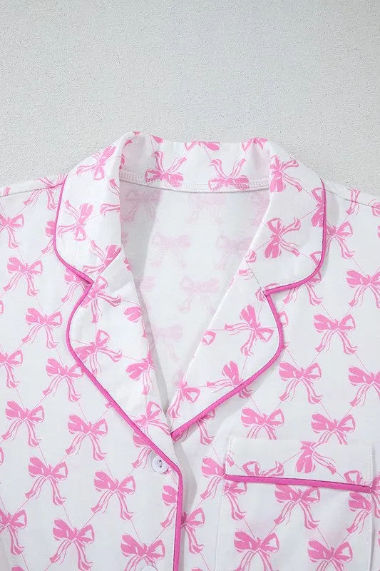 BOW CHARM PAJAMA SET