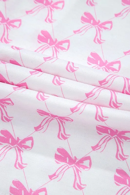 BOW CHARM PAJAMA SET