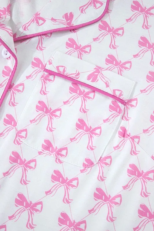 BOW CHARM PAJAMA SET