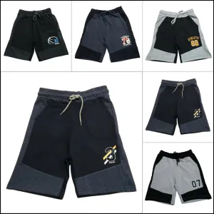 Boys Fleece Sports Shorts Assorted Designs, Wholesale Parcel of 60