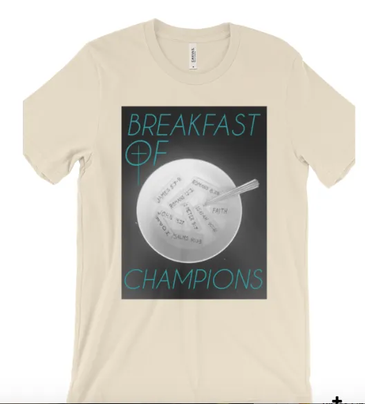 Breakfast Tan Christian T-Shirts for Men