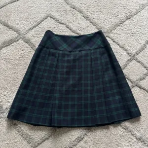 Brooks Brothers Blue &amp; Green Plaid Academic school girl Wool Skirt 4