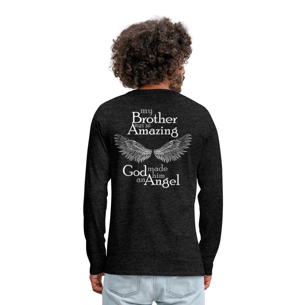 Brother Amazing Angel - Sister of an Angel Men's Premium Long Sleeve T-Shirt