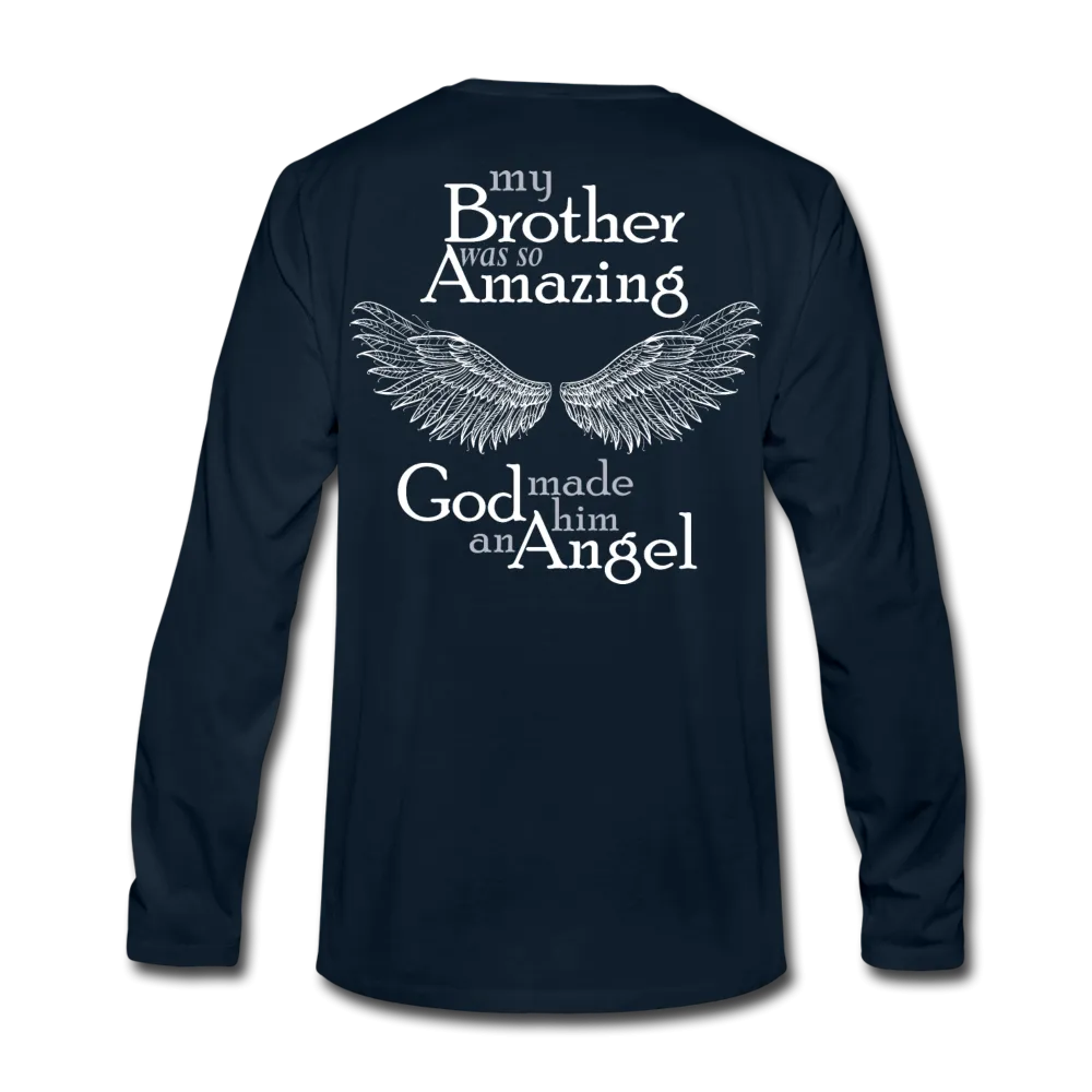 Brother Amazing Angel - Sister of an Angel Men's Premium Long Sleeve T-Shirt