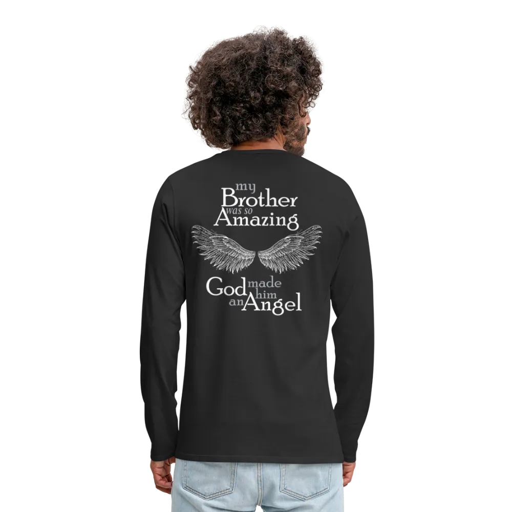 Brother Amazing Angel - Sister of an Angel Men's Premium Long Sleeve T-Shirt