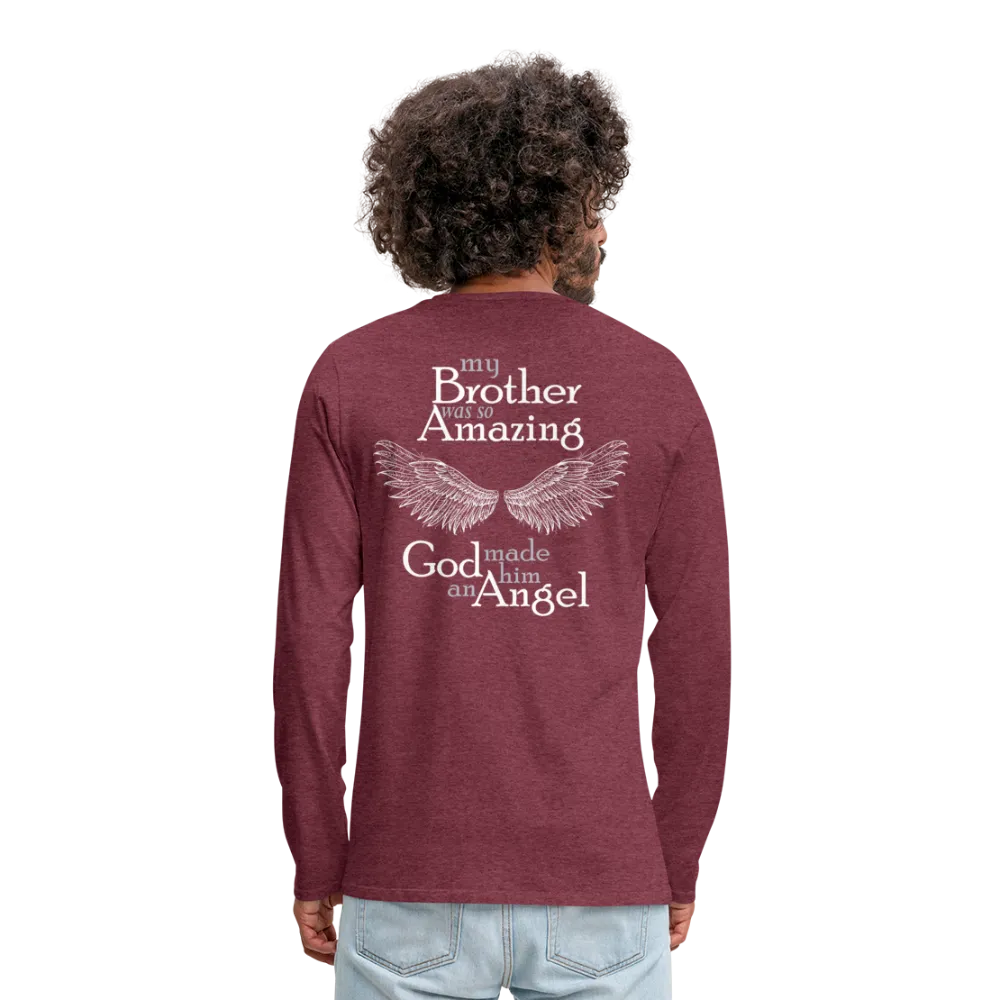 Brother Amazing Angel - Sister of an Angel Men's Premium Long Sleeve T-Shirt
