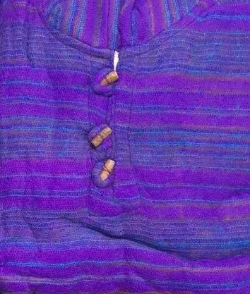 Brushed  Poncho With Pixie Hood