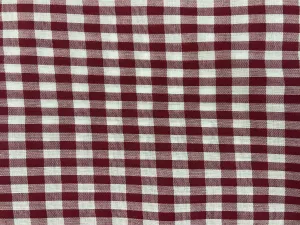 Burgundy Gingham 1-4
