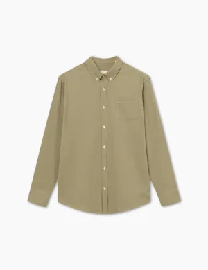 BUSH SEERSUCKER SHIRT - OLIVE