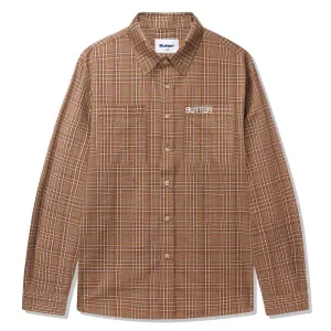 Butter Goods - Equipt Plaid L/S Shirt Oak