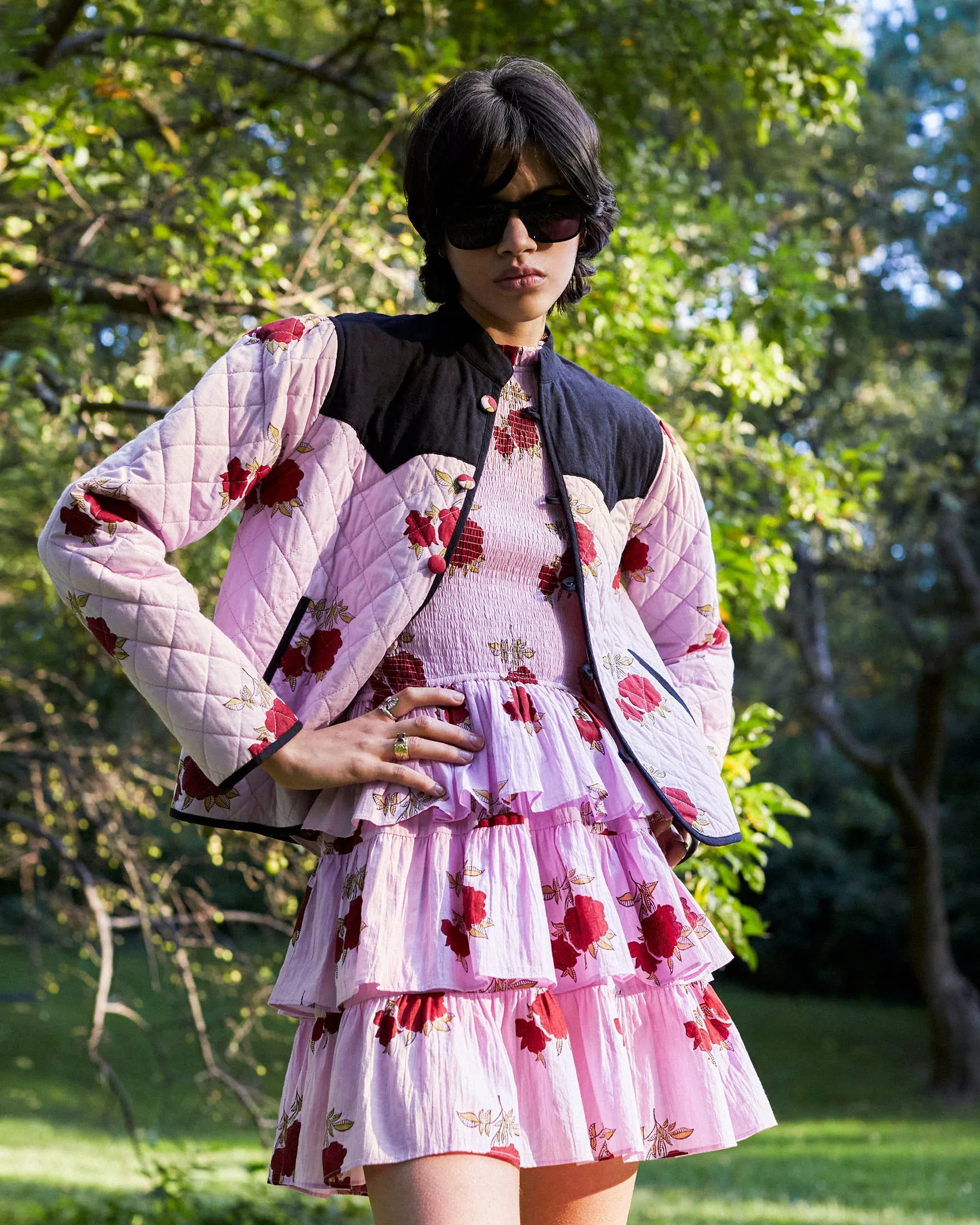 Cabana Ruby Rosette Short Dress