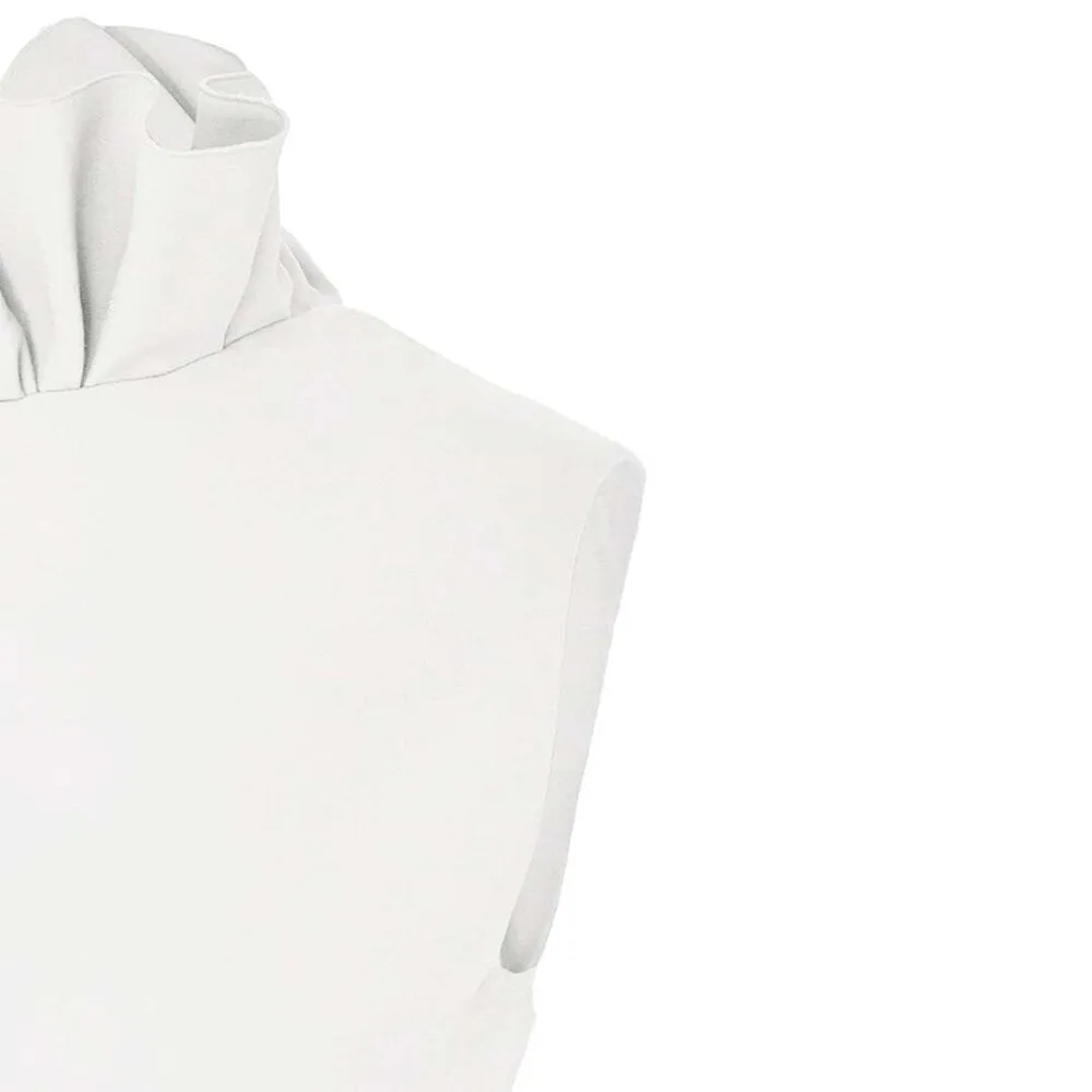 Camille Ruffle Top - White