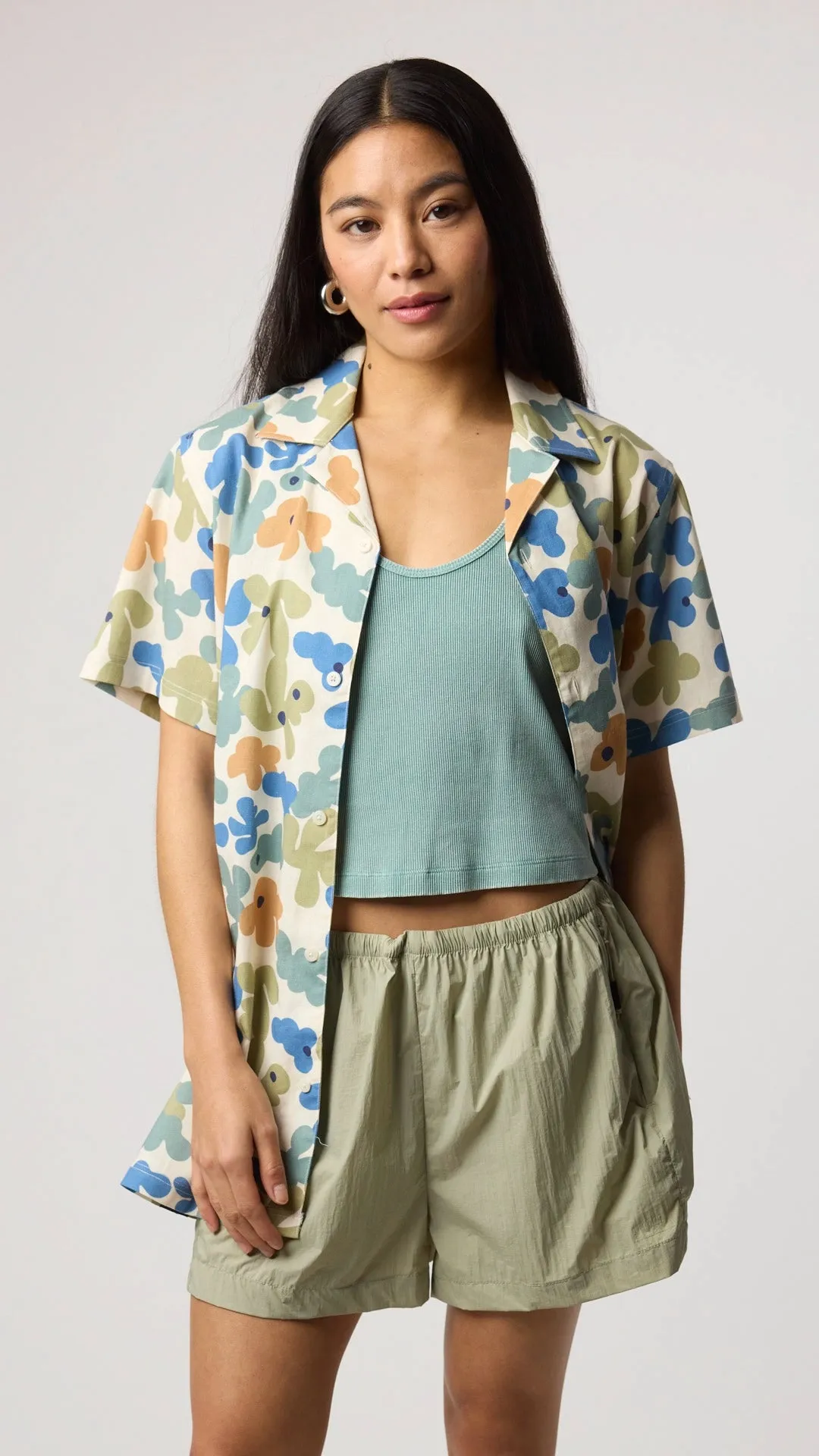 CAMISA MANGA CORTA BUBBLE SKY BLUE
