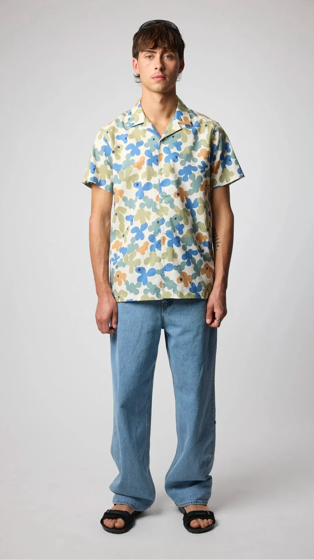 CAMISA MANGA CORTA BUBBLE SKY BLUE