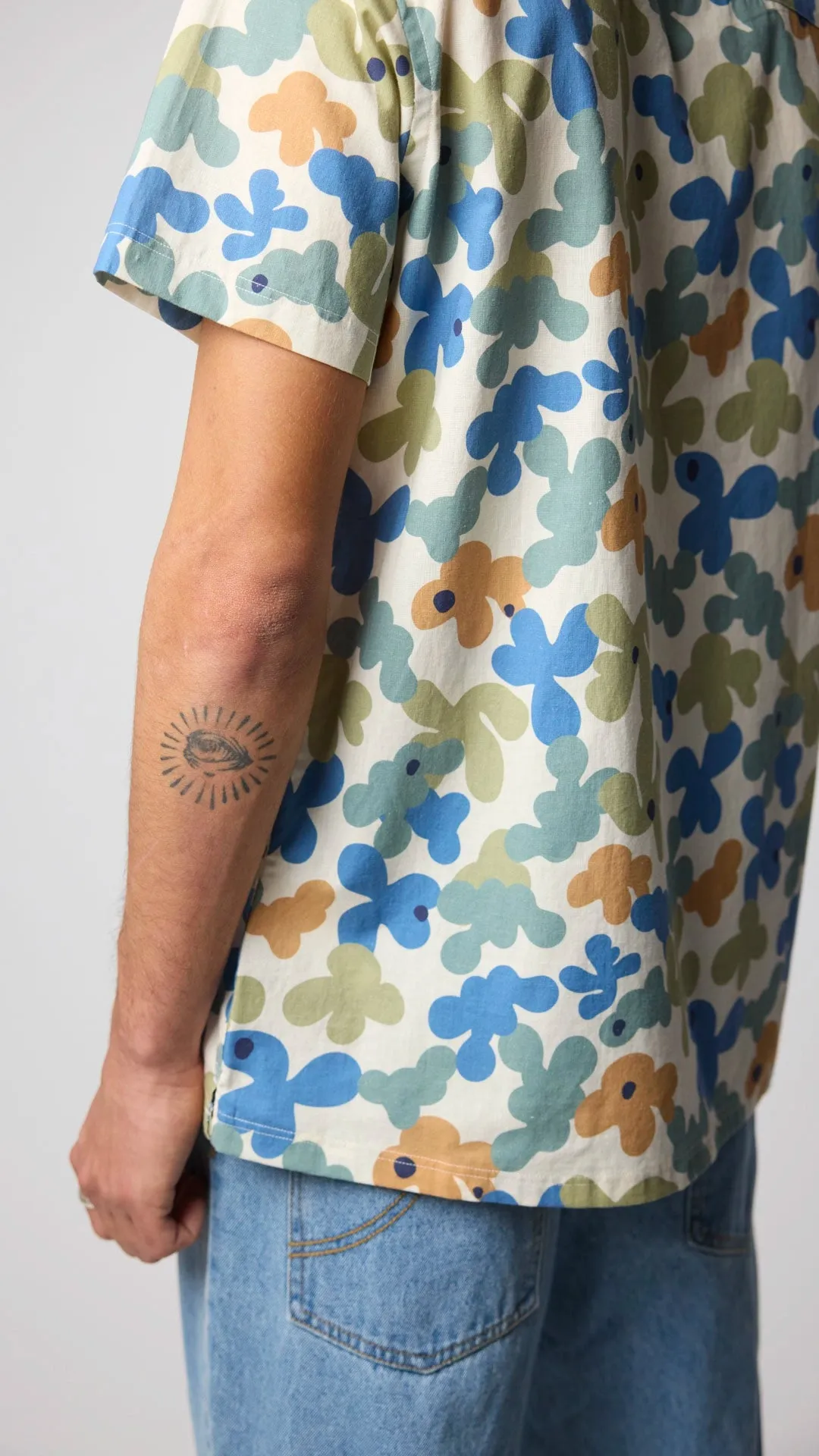 CAMISA MANGA CORTA BUBBLE SKY BLUE
