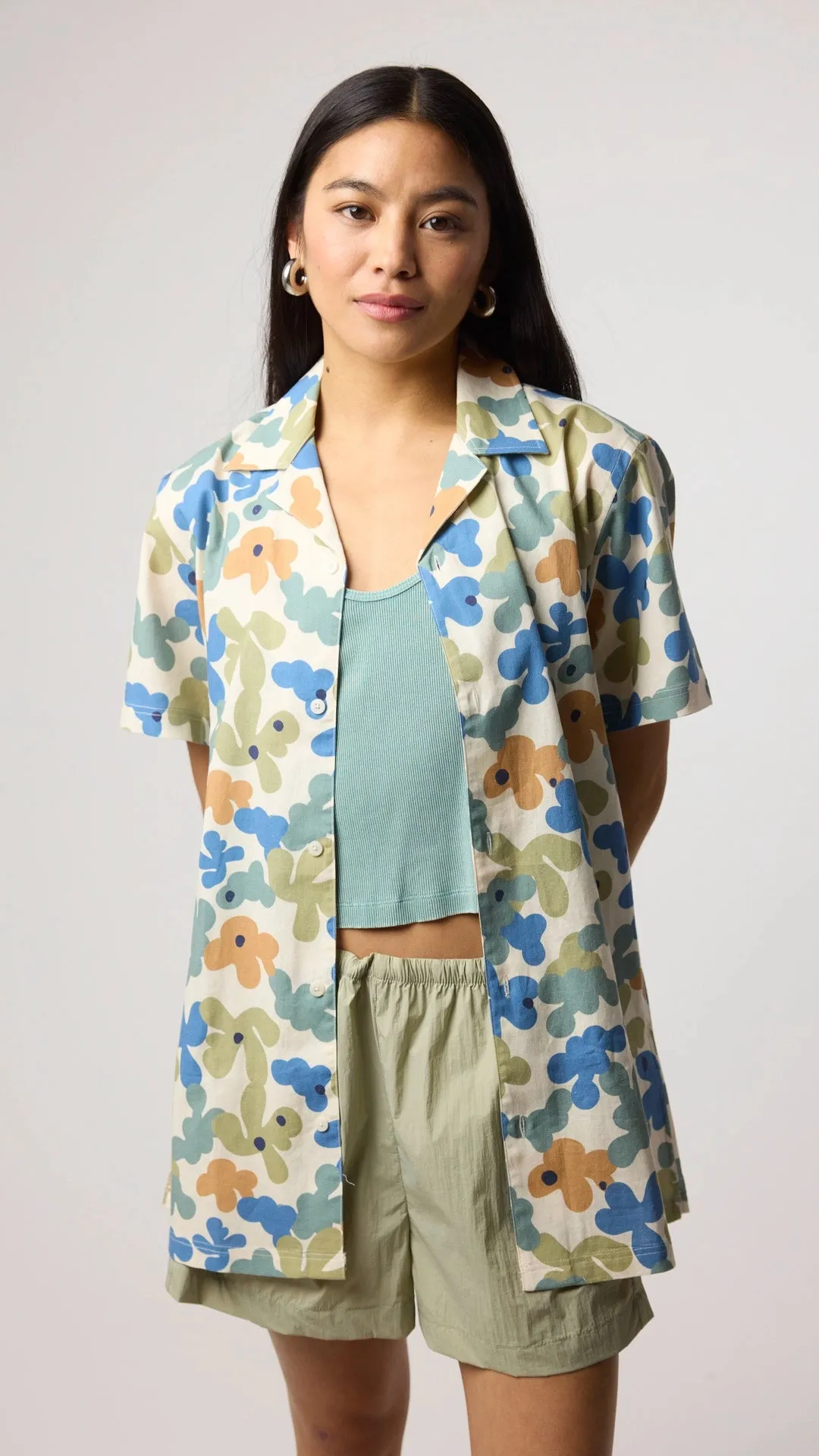 CAMISA MANGA CORTA BUBBLE SKY BLUE