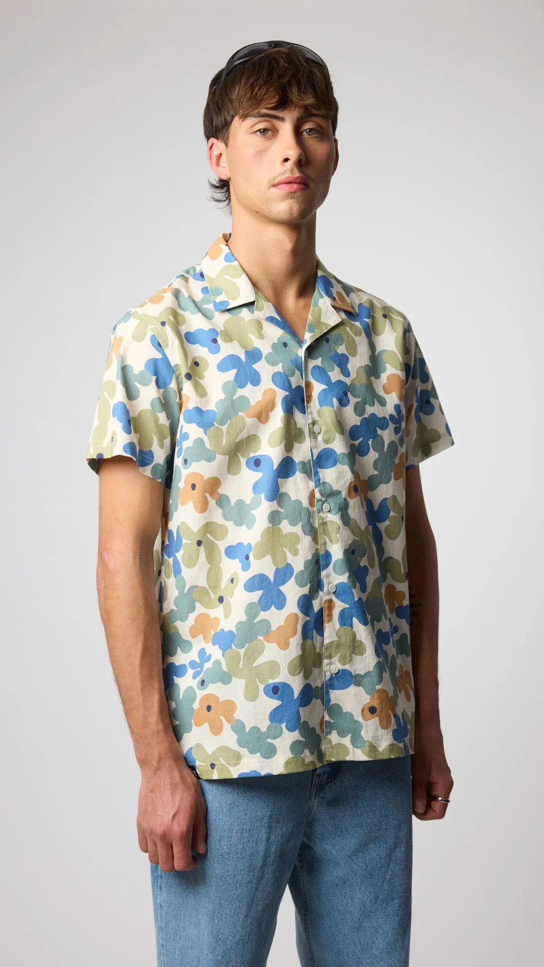 CAMISA MANGA CORTA BUBBLE SKY BLUE