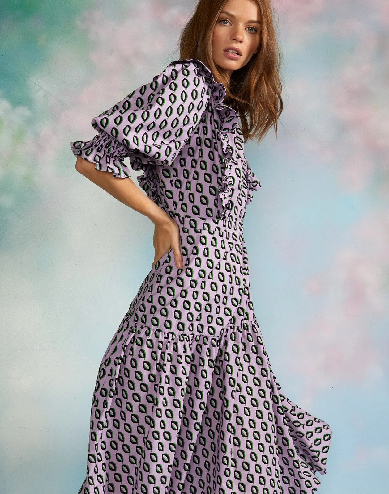 Campbell Cotton Ruffle Dress