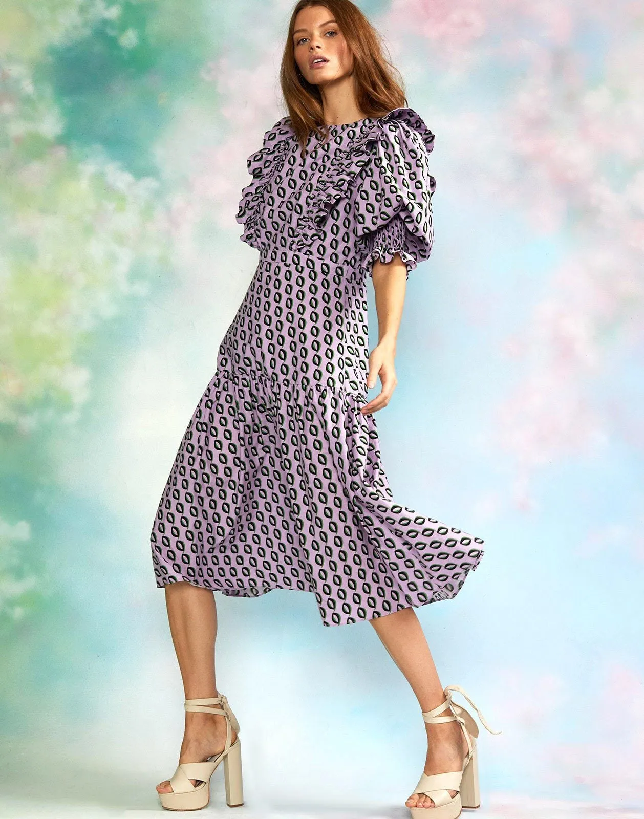 Campbell Cotton Ruffle Dress