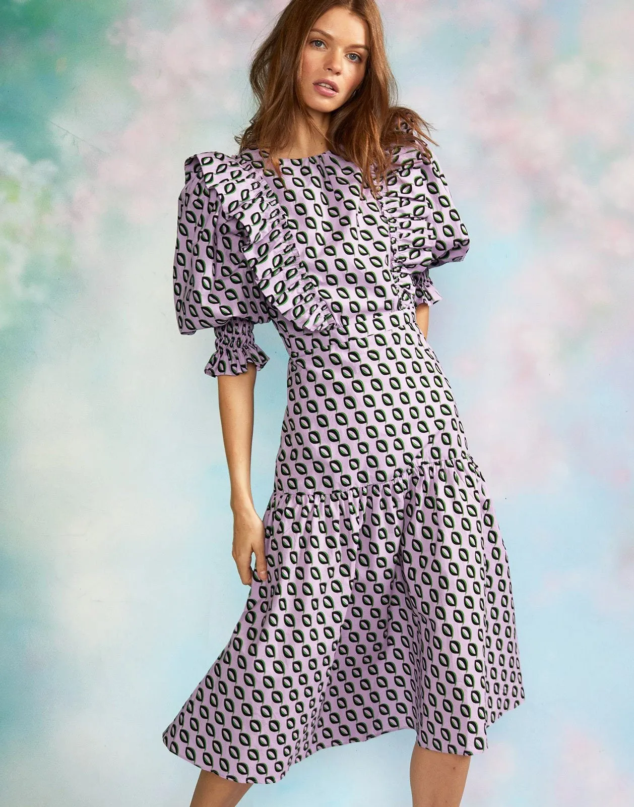 Campbell Cotton Ruffle Dress