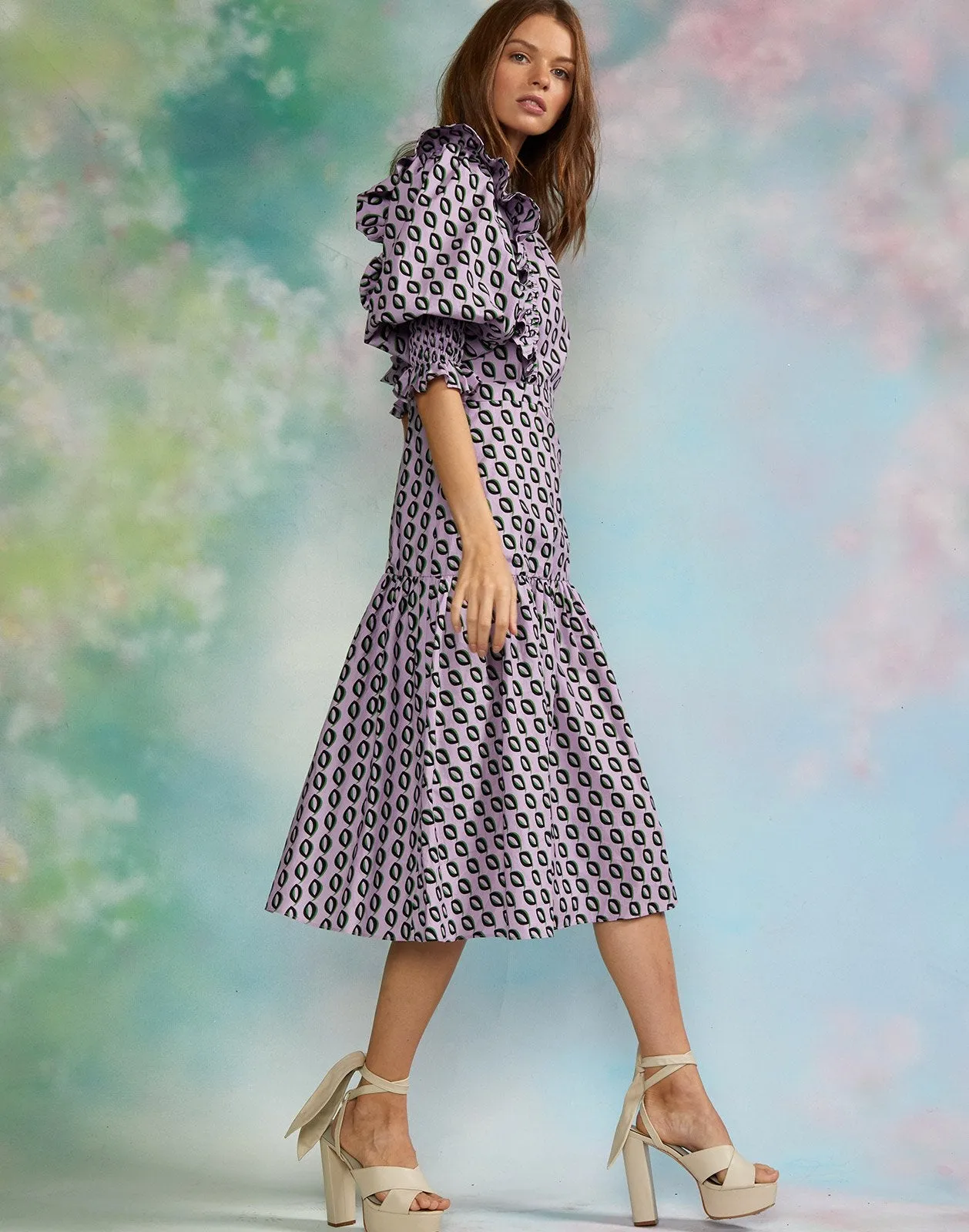 Campbell Cotton Ruffle Dress