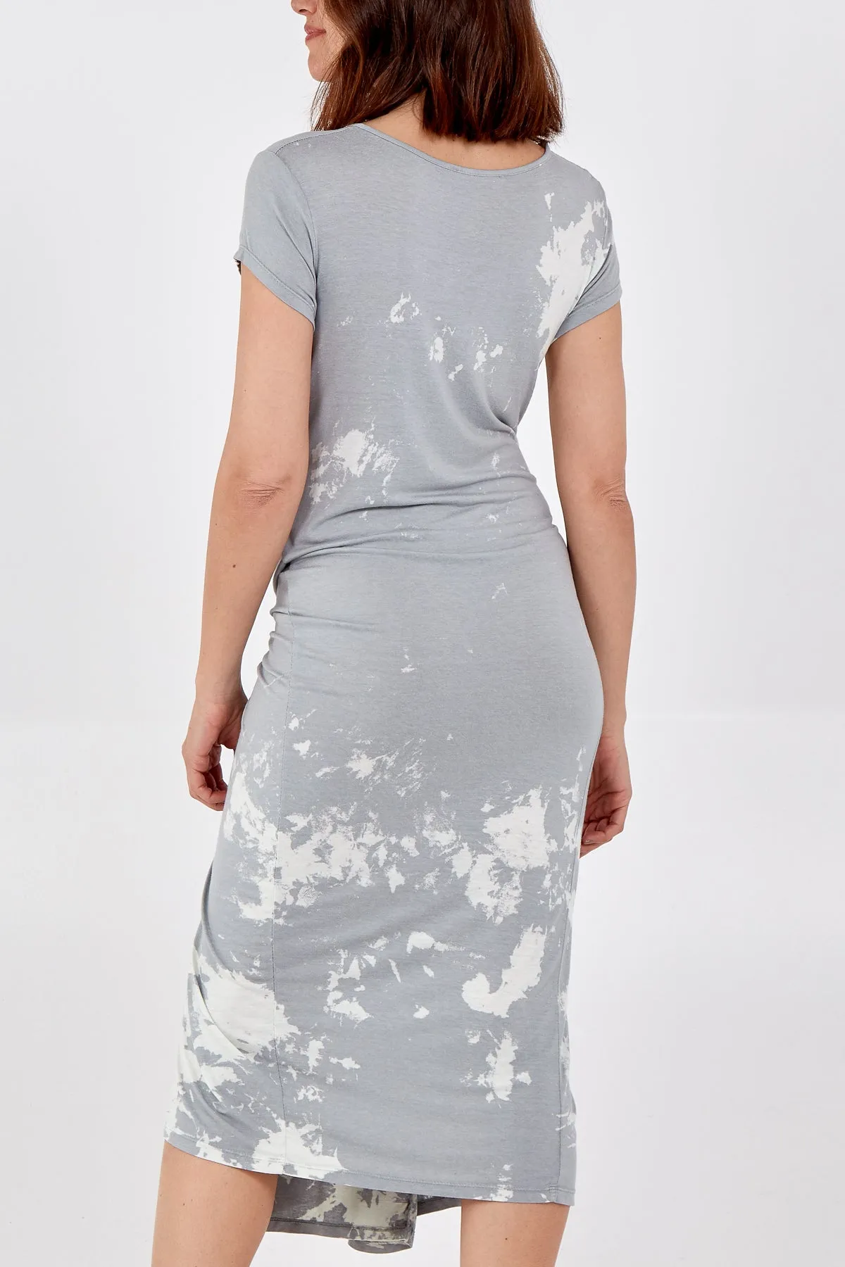 Cap Sleeve Tie Dye Parachute Dress
