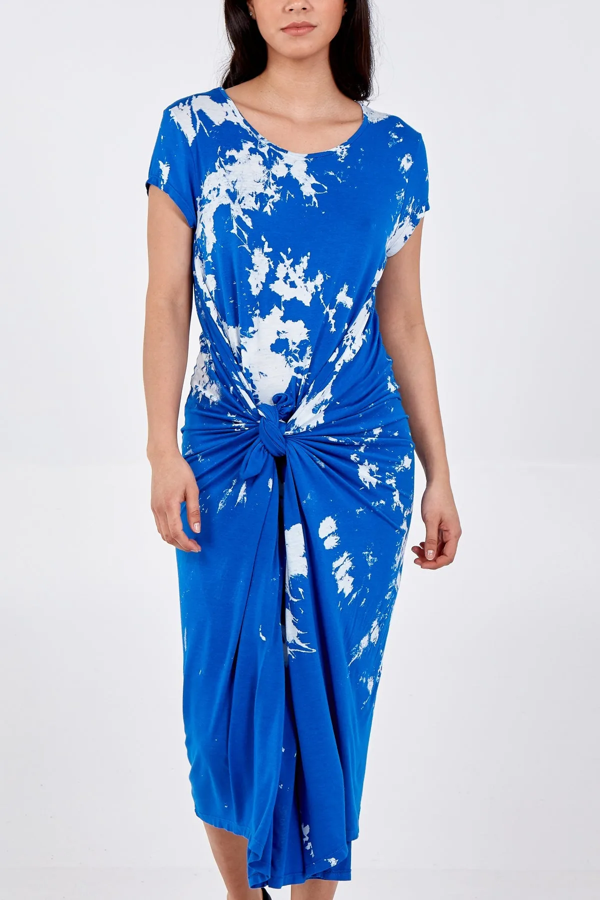 Cap Sleeve Tie Dye Parachute Dress