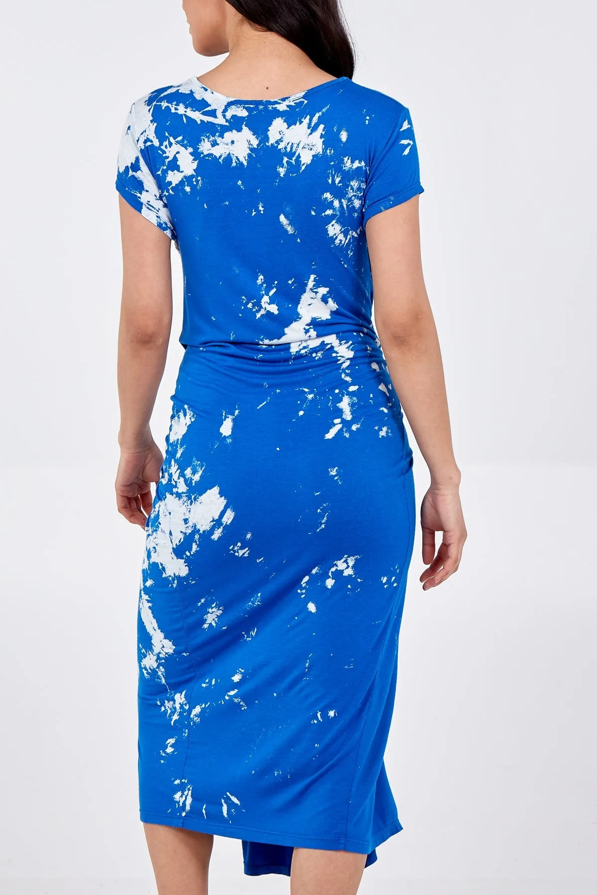 Cap Sleeve Tie Dye Parachute Dress