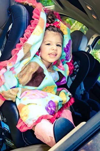 Car Seat Poncho - Car Crash Tested and CPSC Compliant - Cupcakes