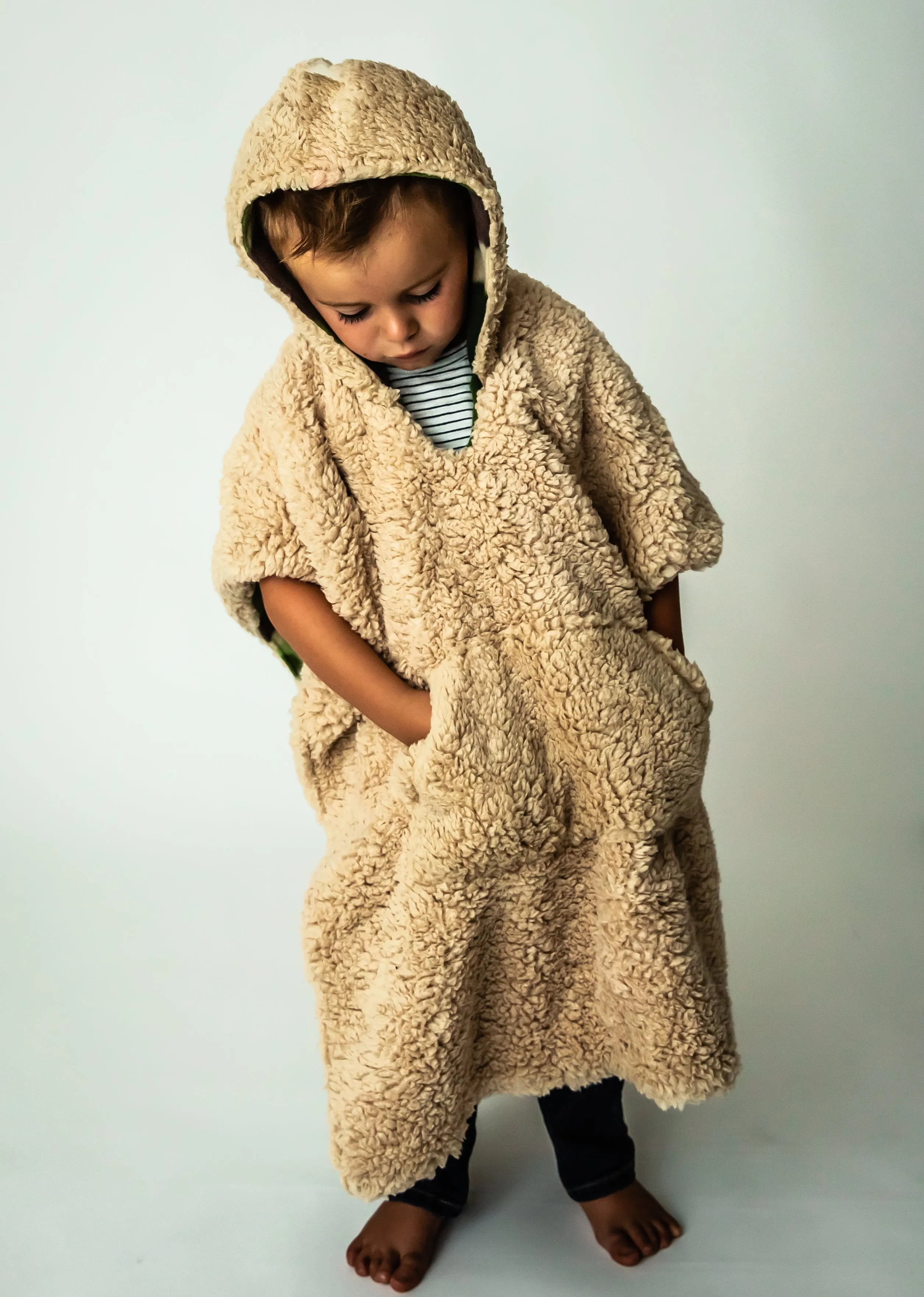 Car Seat Poncho Car Crash Tested Camo Teddy Reversible WITH Pocket